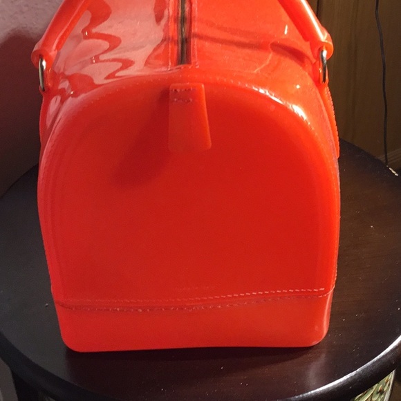 FURLA Orange Candy Jelly Top Handle Hand Bag (Large) - Picture 3 of 9